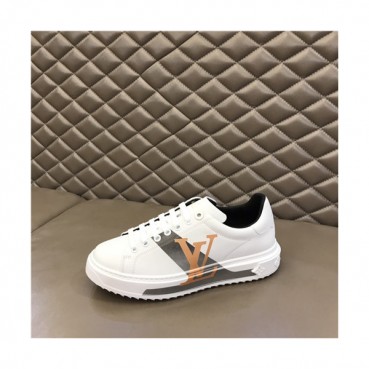 Louis Vuitton 2021 Men's Leather Sneakers,LOUS2223 - 루이비통 2021 남성용 레더 스니커즈,SizE(240