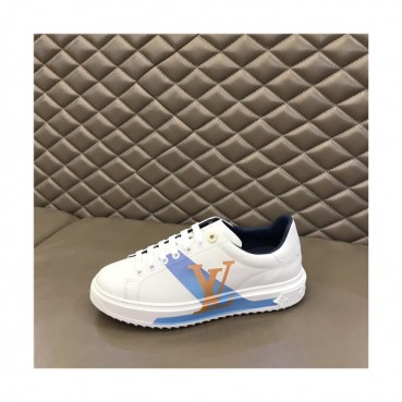 Louis Vuitton 2021 Men's Leather Sneakers,LOUS2221 - 루이비통 2021 남성용 레더 스니커즈,SizE(240