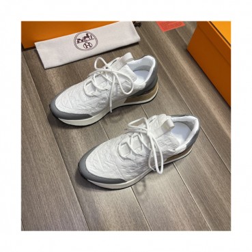 Hermes 2021 Men's Leather Sneakers,HERS0506 - 에르메스 2021 남성용 레더 스니커즈,Size(240