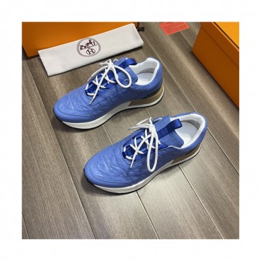 Hermes 2021 Men's Leather Sneakers,HERS0505 - 에르메스 2021 남성용 레더 스니커즈,Size(240