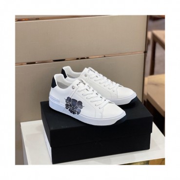 Balmain 2021 Men's Leather Sneakers,BALMS0027 - 발망 2021 남성용 레더 스니커즈,Size(240