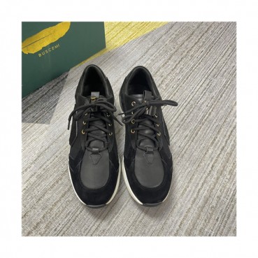 Buscemi 2021 Men's Leather Sneakers,BUSS0039 - 부세미 2021 남성용 레더 스니커즈,Size(240