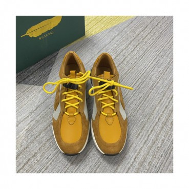 Buscemi 2021 Men's Leather Sneakers,BUSS0036 - 부세미 2021 남성용 레더 스니커즈,Size(240