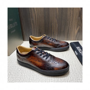 Berluti 2021 Men's Leather Sneakers,BERTS0282 - 벨루티 2021 남성용 레더 스니커즈,Size(240