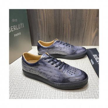 Berluti 2021 Men's Leather Sneakers,BERTS0281 - 벨루티 2021 남성용 레더 스니커즈,Size(240