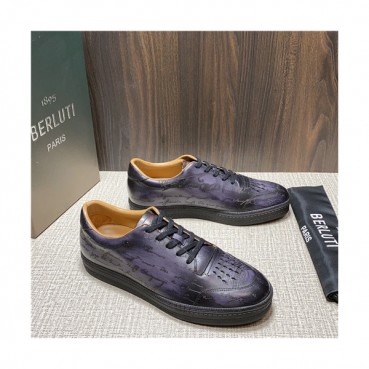 Berluti 2021 Men's Leather Sneakers,BERTS0280 - 벨루티 2021 남성용 레더 스니커즈,Size(240