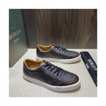 Berluti 2021 Men's Leather Sneakers,BERTS0277 - 벨루티 2021 남성용 레더 스니커즈,Size(240