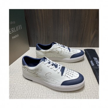Berluti 2021 Men's Leather Sneakers,BERTS0275 - 벨루티 2021 남성용 레더 스니커즈,Size(240