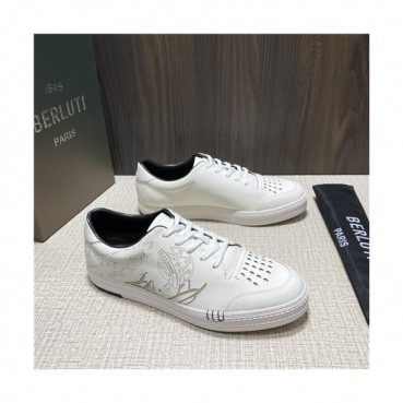 Berluti 2021 Men's Leather Sneakers,BERTS0274 - 벨루티 2021 남성용 레더 스니커즈,Size(240