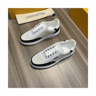 Louis Vuitton 2021 Men's Leather Sneakers,LOUS2169 - 루이비통 2021 남성용 레더 스니커즈,Size(240