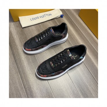 Louis Vuitton 2021 Men's Leather Sneakers,LOUS2168 - 루이비통 2021 남성용 레더 스니커즈,Size(240