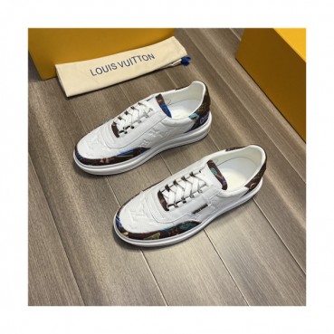 Louis Vuitton 2021 Men's Leather Sneakers,LOUS2167 - 루이비통 2021 남성용 레더 스니커즈,Size(240