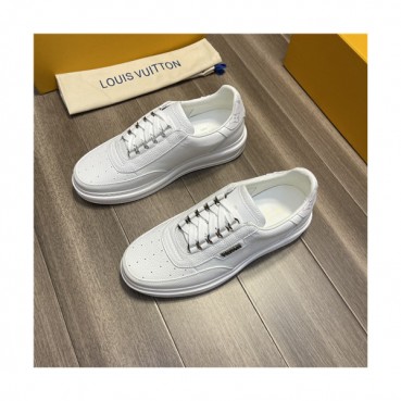 Louis Vuitton 2021 Men's Leather Sneakers,LOUS2165 - 루이비통 2021 남성용 레더 스니커즈,Size(240