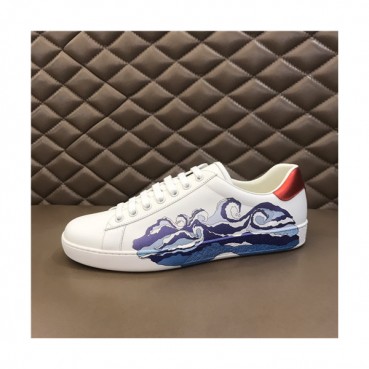 Gucci 2021 Mn/Wn Leather Sneakers,GUCS1595- 구찌 2021 남여공용 레더 스니커즈,Size(225