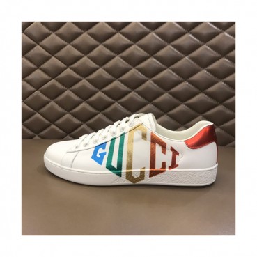 Gucci 2021 Mn/Wn Leather Sneakers,GUCS1594- 구찌 2021 남여공용 레더 스니커즈,Size(225