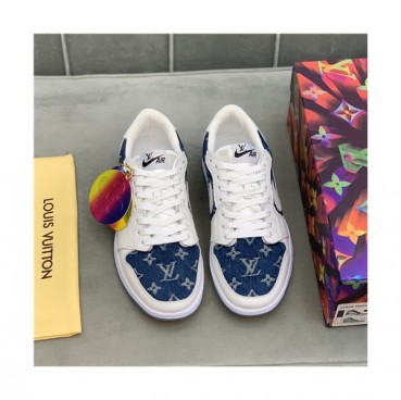 Louis Vuitton 2021 Men's Leather Sneakers,LOUS2155 - 루이비통 2021 남성용 레더 스니커즈,Size(240