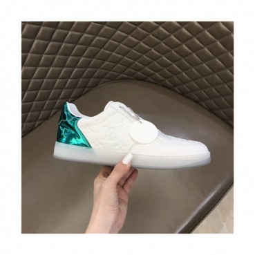 Louis Vuitton 2021 Men's Leather Sneakers,LOUS2135 - 루이비통 2021 남성용 레더 스니커즈,Size(240