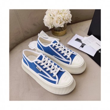 Chanel 2021 Women's Canvas Sneakers,CHAS0641 - 샤넬 2021 여성용 캔버스 스니커즈,Size(225