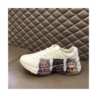 Gucci 2021 Mm/Wm Leather Sneakers,GUCS1576 - 구찌 2021 남여공용 레더 스니커즈,Size(225