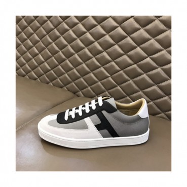 Hermes 2021 Men's Leather Sneakers,HERS0497 - 에르메스 2021 남성용 레더 스니커즈,Size(240