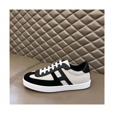 Hermes 2021 Men's Leather Sneakers,HERS0494 - 에르메스 2021 남성용 레더 스니커즈,Size(240