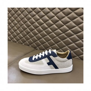 Hermes 2021 Men's Leather Sneakers,HERS0493 - 에르메스 2021 남성용 레더 스니커즈,Size(240
