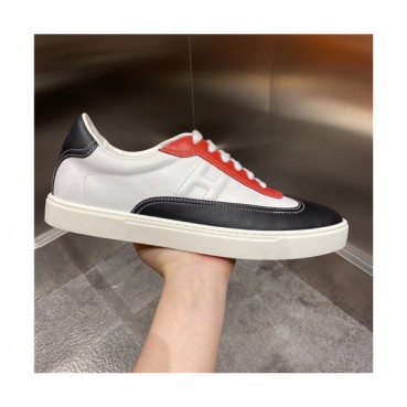 Hermes 2021 Men's Leather Sneakers,HERS0488 - 에르메스 2021 남성용 레더 스니커즈,Size(240