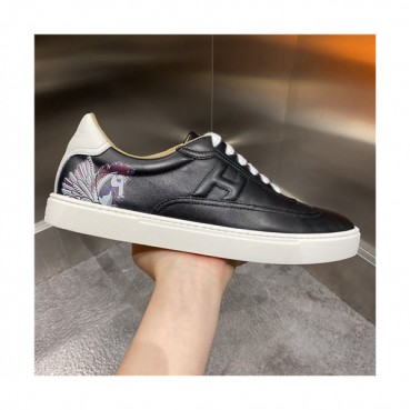Hermes 2021 Men's Leather Sneakers,HERS0487 - 에르메스 2021 남성용 레더 스니커즈,Size(240