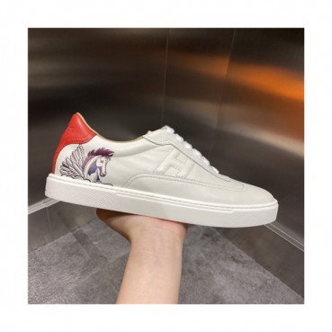 Hermes 2021 Men's Leather Sneakers,HERS0486 - 에르메스 2021 남성용 레더 스니커즈,Size(240