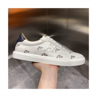 Hermes 2021 Men's Leather Sneakers,HERS0482 - 에르메스 2021 남성용 레더 스니커즈,Size(240