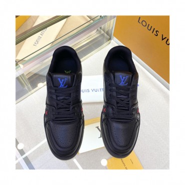 Louis Vuitton 2021 Men's Leather Sneakers,LOUS2122 - 루이비통 2021 남성용 레더 스니커즈,Size(240