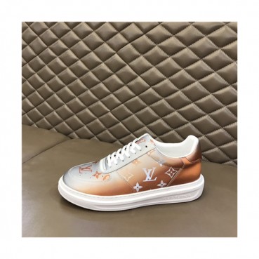 Louis Vuitton 2021 Men's Leather Sneakers,LOUS2120 - 루이비통 2021 남성용 레더 스니커즈,Size(240