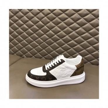 Louis Vuitton 2021 Men's Leather Sneakers,LOUS2110 - 루이비통 2021 남성용 레더 스니커즈,Size(240