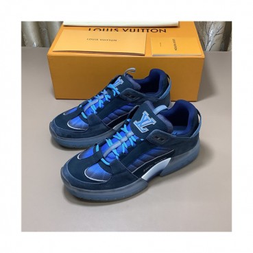 Louis Vuitton 2021 Men's Leather Sneakers,LOUS2105 - 루이비통 2021 남성용 레더 스니커즈,Size(240