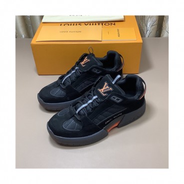 Louis Vuitton 2021 Men's Leather Sneakers,LOUS2104 - 루이비통 2021 남성용 레더 스니커즈,Size(240