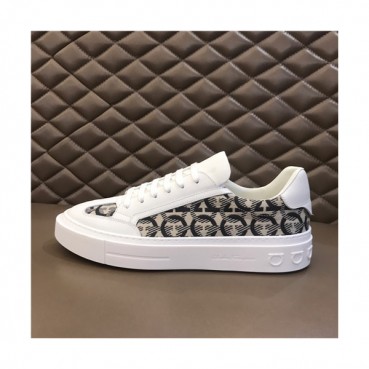 Salvatore Ferragamo 2021 Men's Leather Sneakers,FGMS0559 - 페라가모 2021 남성용 레더 스니커즈,Size(240