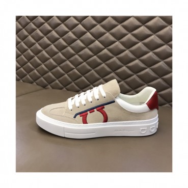 Salvatore Ferragamo 2021 Men's Leather Sneakers,FGMS0555 - 페라가모 2021 남성용 레더 스니커즈,Size(240
