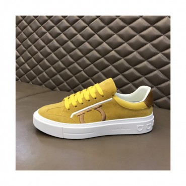 Salvatore Ferragamo 2021 Men's Leather Sneakers,FGMS0553 - 페라가모 2021 남성용 레더 스니커즈,Size(240