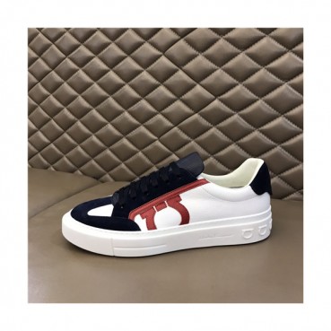 Salvatore Ferragamo 2021 Men's Leather Sneakers,FGMS0552 - 페라가모 2021 남성용 레더 스니커즈,Size(240