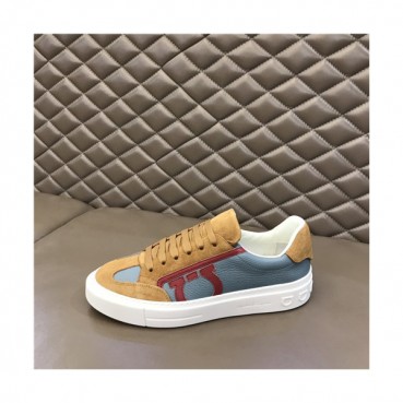 Salvatore Ferragamo 2021 Men's Leather Sneakers,FGMS0549 - 페라가모 2021 남성용 레더 스니커즈,Size(240