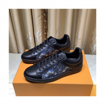 Louis Vuitton 2021 Men's Leather Sneakers,LOUS2096 - 루이비통 2021 남성용 레더 스니커즈,Size(240