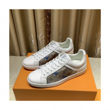 Louis Vuitton 2021 Men's Leather Sneakers,LOUS2094 - 루이비통 2021 남성용 레더 스니커즈,Size(240