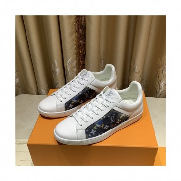Louis Vuitton 2021 Men's Leather Sneakers,LOUS2095 - 루이비통 2021 남성용 레더 스니커즈,Size(240