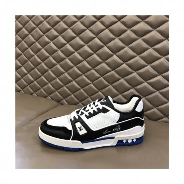 Louis Vuitton 2021 Men's Leather Sneakers,LOUS2084 - 루이비통 2021 남성용 레더 스니커즈,Size(240