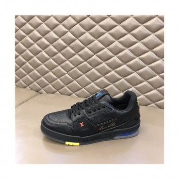 Louis Vuitton 2021 Men's Leather Sneakers,LOUS2081 - 루이비통 2021 남성용 레더 스니커즈,Size(240