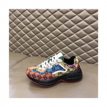 Gucci 2021 Mm/Wm Leather Sneakers,GUCS1555 - 구찌 2021 남여공용 레더 스니커즈,Size(240