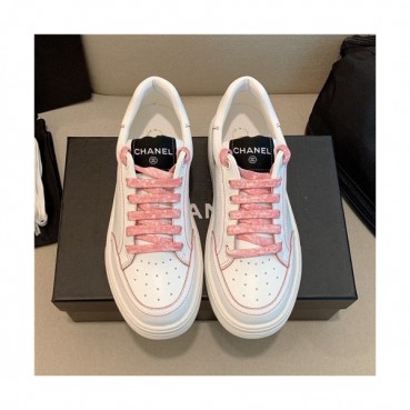 Chanel 2021 Women's Leather Sneakers,CHAS0635 - 샤넬 2021 여성용 레더 스니커즈,Size(225