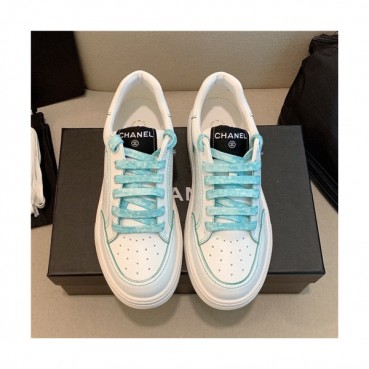 Chanel 2021 Women's Leather Sneakers,CHAS0634 - 샤넬 2021 여성용 레더 스니커즈,Size(225