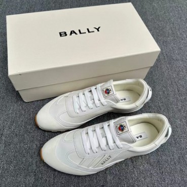Bally Mens Leather Sneakers,BALS0175 - 발리 남성용 레더 스니커즈,Size(240