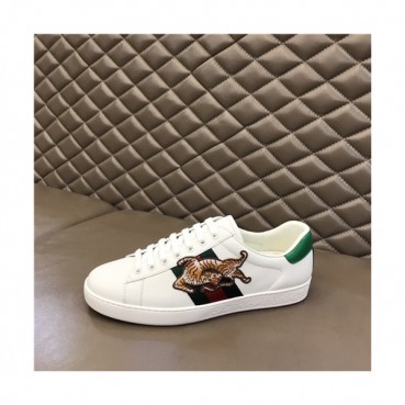 Gucci 2021 Men's Leather Sneakers,GUCS1528 - 구찌 2021 남성용 레더 스니커즈,Size(240